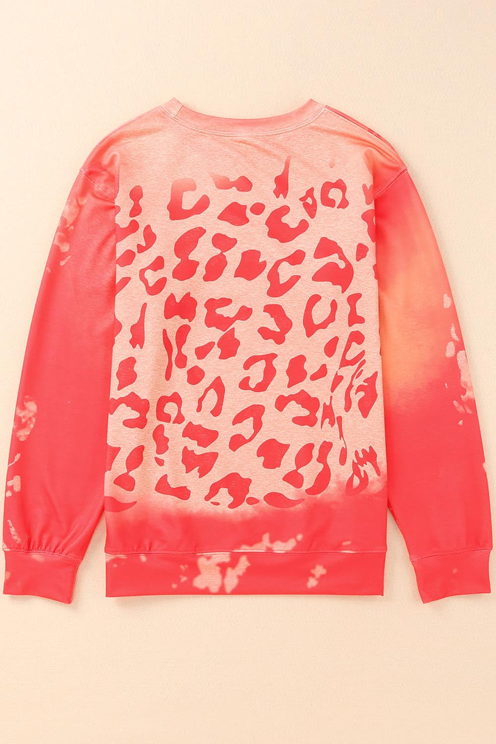 Pink FALL Leopard Print Long Sleeve Pullover Sweatshirt Graphic Sweatshirts JT's Designer Fashion