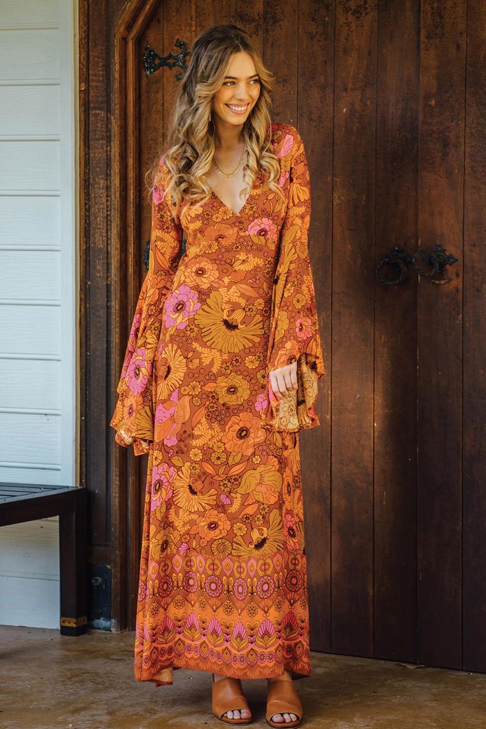 Orange Majesty Dress Maxi Dresses JT's Designer Fashion