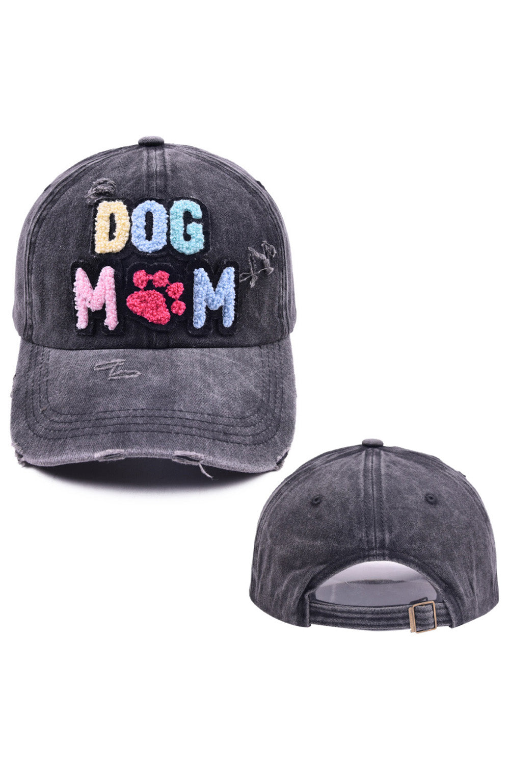 Black DOG MAMA Baseball Cap Hats & Caps JT's Designer Fashion