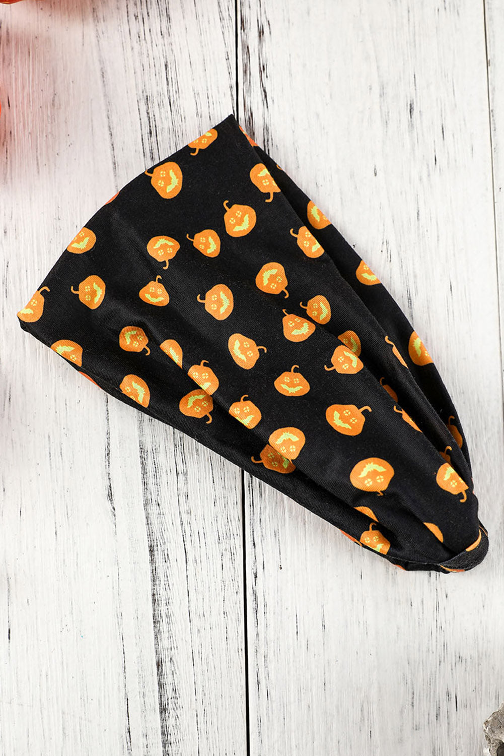 Grapefruit Orange Halloween Theme Printed Bowknot Headband Headwear JT's Designer Fashion