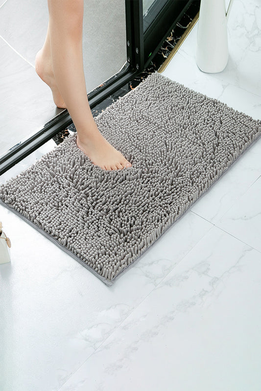 Medium Grey Chenille Quick Dry Bath Mat 60*40cm Other Accessories JT's Designer Fashion