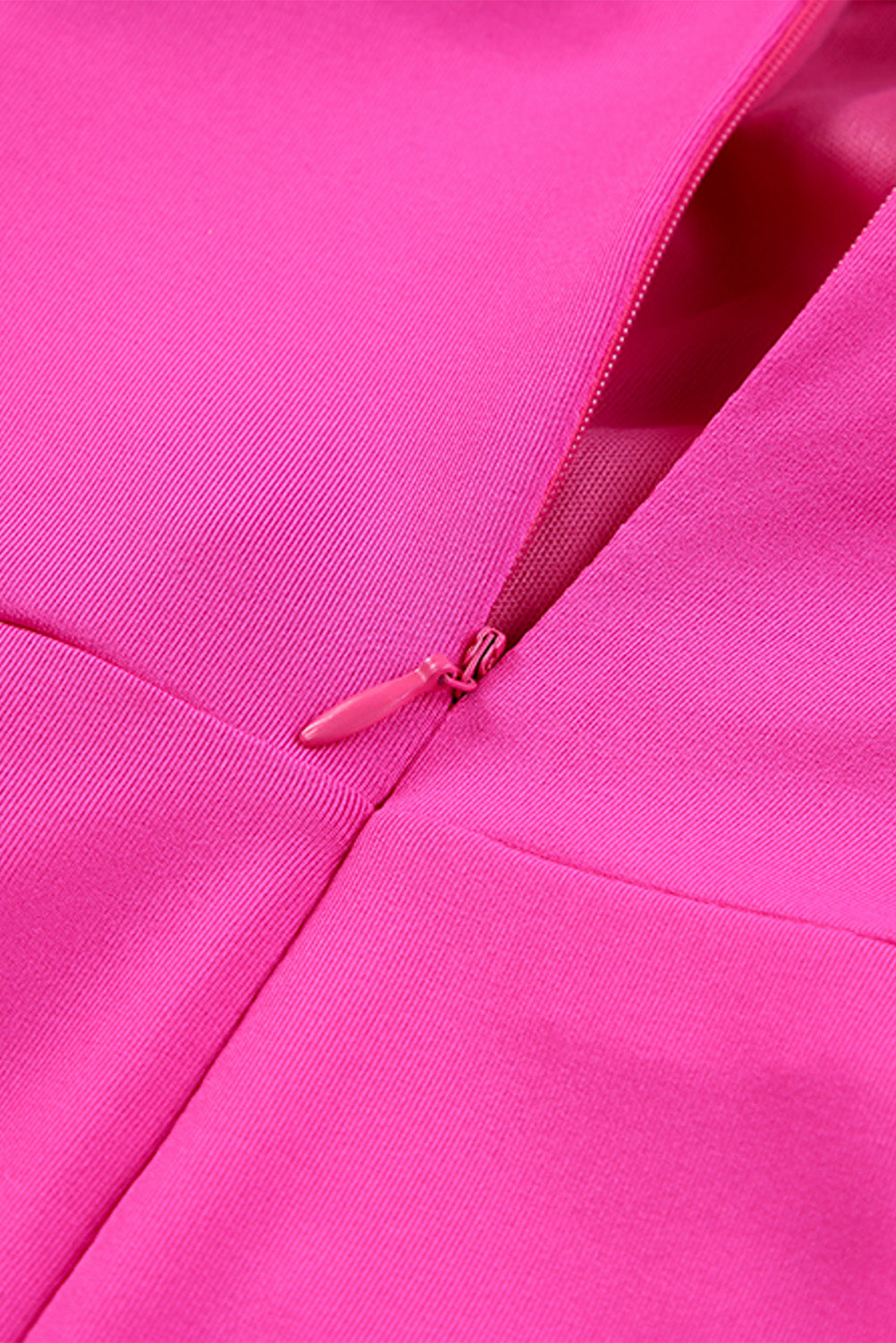 Rose Strapless Ruched Wrapped Slit Midi Dress Evening Dresses JT's Designer Fashion
