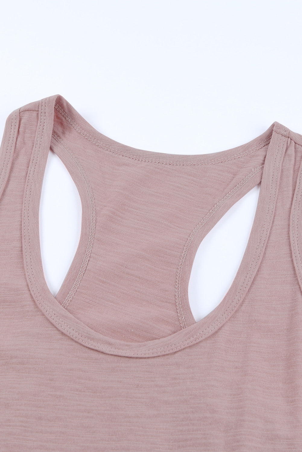 Pink Scoop Neck Basic Solid Tank Top Tank Tops JT's Designer Fashion