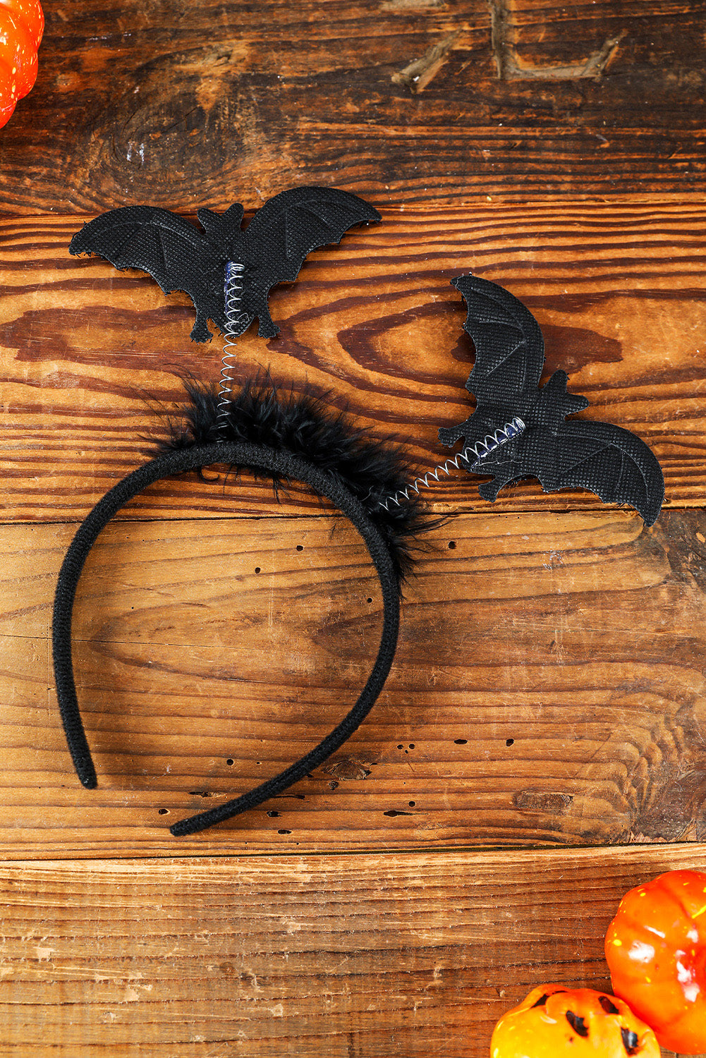 Black Feather Bat Antennae Halloween Party Headband Headwear JT's Designer Fashion