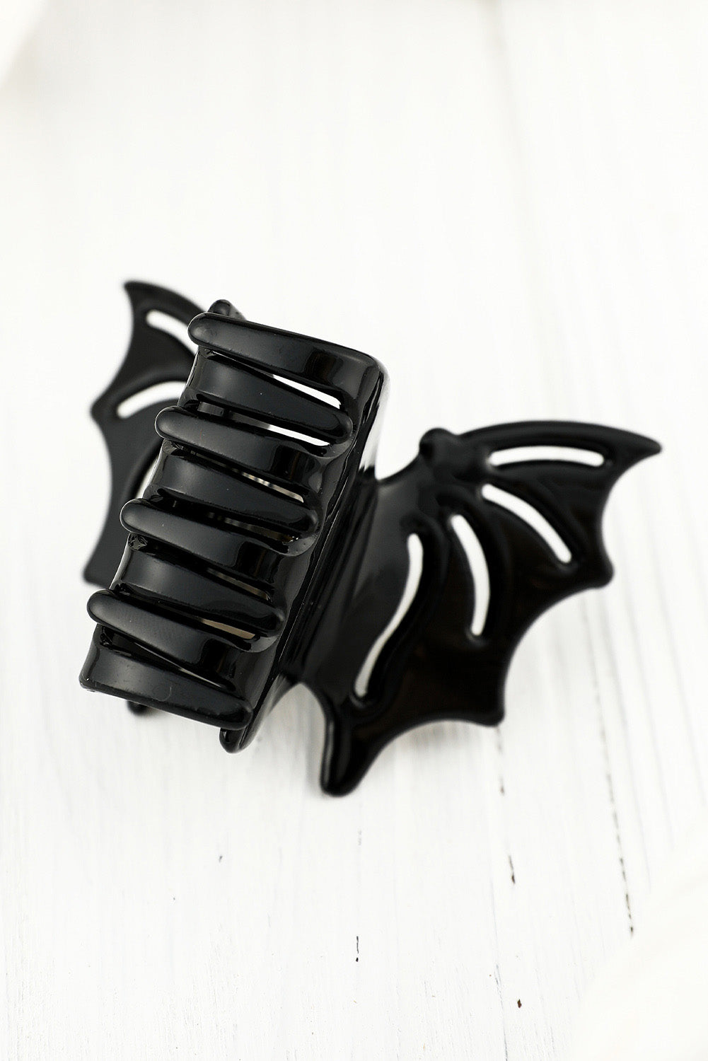 Black Halloween Bat Shape Hair Clip Headwear JT's Designer Fashion