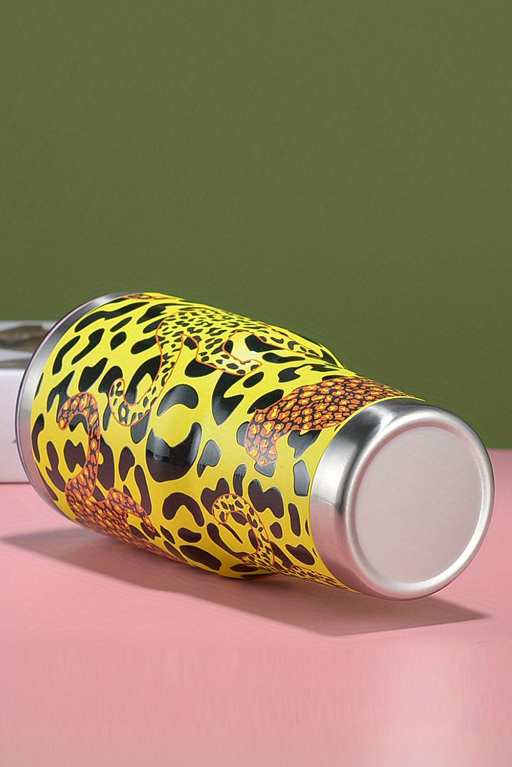 Yellow Cheetahs In Leopards Double Insulated Stainless Tumbler Tumblers JT's Designer Fashion