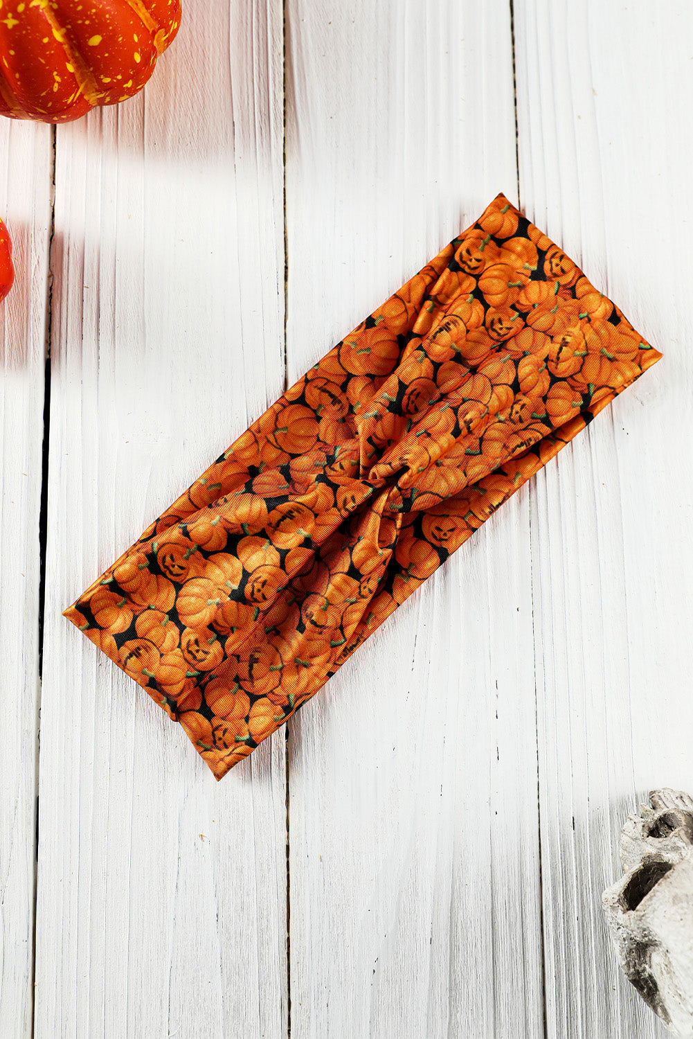 Russet Orange Crossed Detail Halloween Printed Headband Headwear JT's Designer Fashion