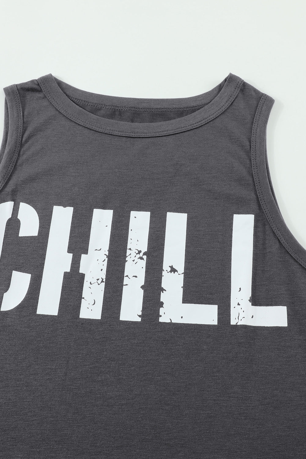 CHILL Graphic Print Tank Top Tank Tops JT's Designer Fashion