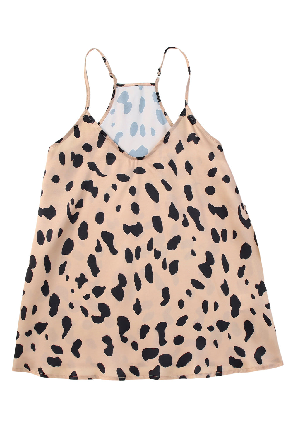 Leopard V Neck Babydoll Tank Top Tank Tops JT's Designer Fashion