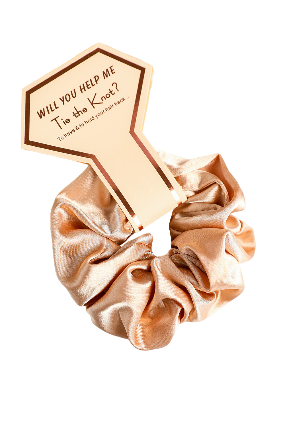 Gold Satin 5-piece Scrunchie Set Headwear JT's Designer Fashion