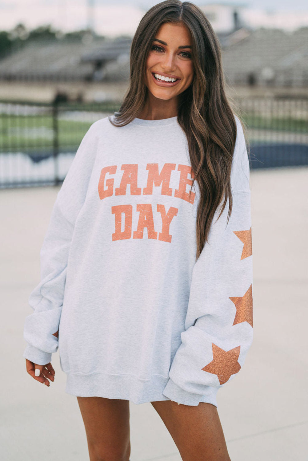 Grapefruit Orange Game Day Graphic Sweatshirt Pre Order Sweatshirts & Hoodies JT's Designer Fashion