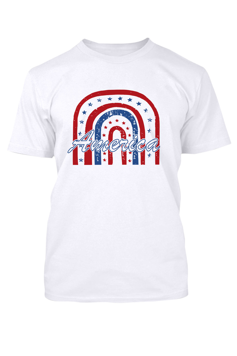 White America Hooray Patriotic Graphic Print Tee Men's Tops JT's Designer Fashion