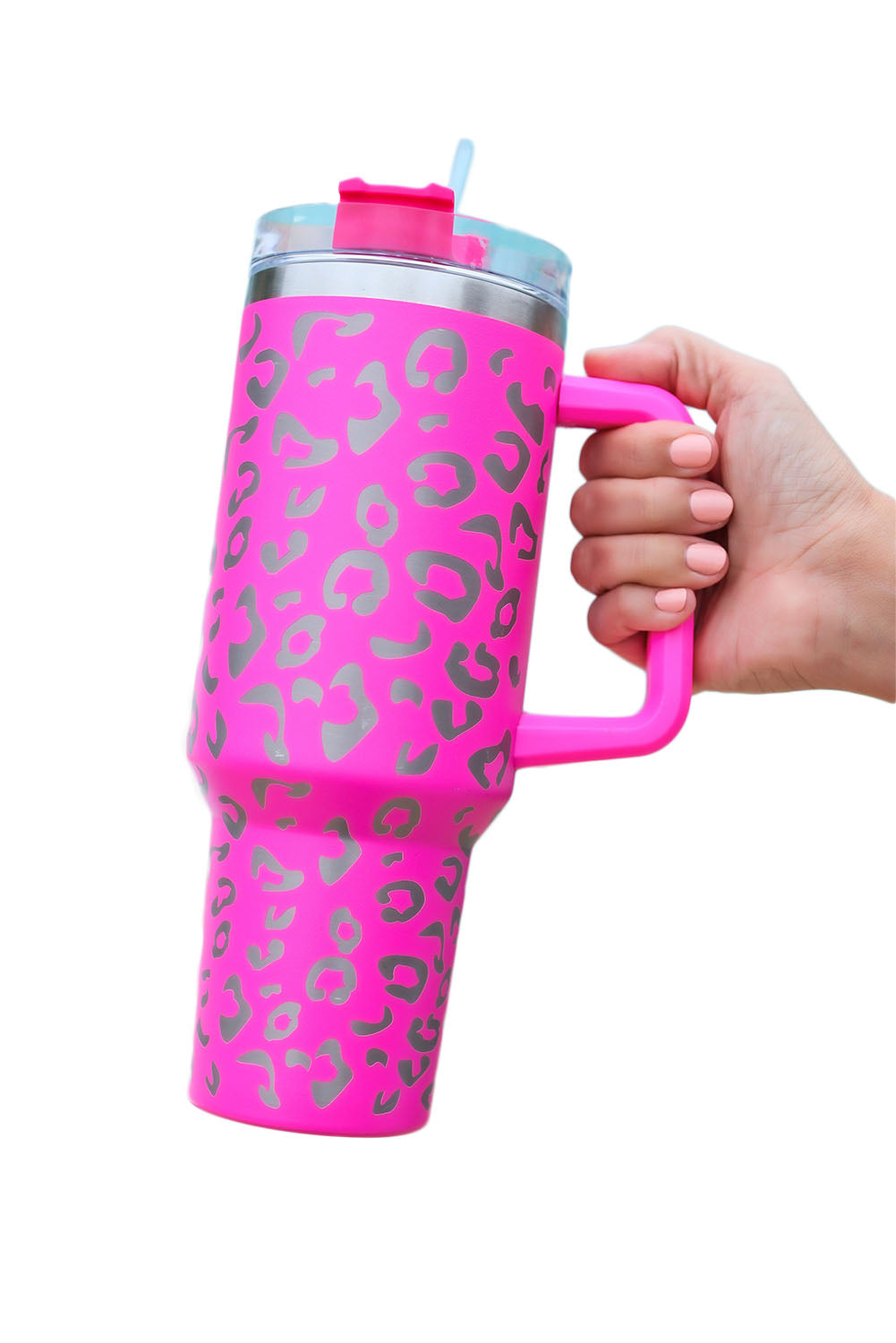 Rose Leopard Spotted 304 Stainless Double Insulated Cup 40oz Tumblers JT's Designer Fashion