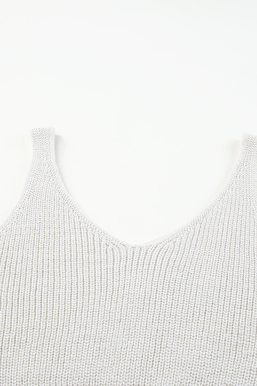 Apricot Cropped Woolen Knit Vest Tank Tops JT's Designer Fashion