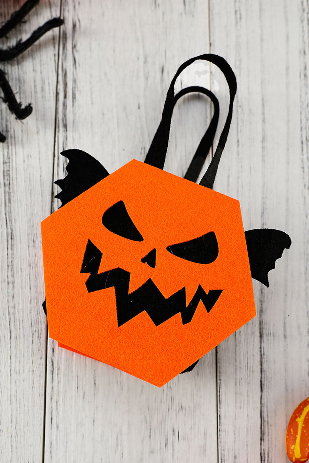 Multicolour Halloween Colorblock Pumpkin Face Tote Bag Other Accessories JT's Designer Fashion