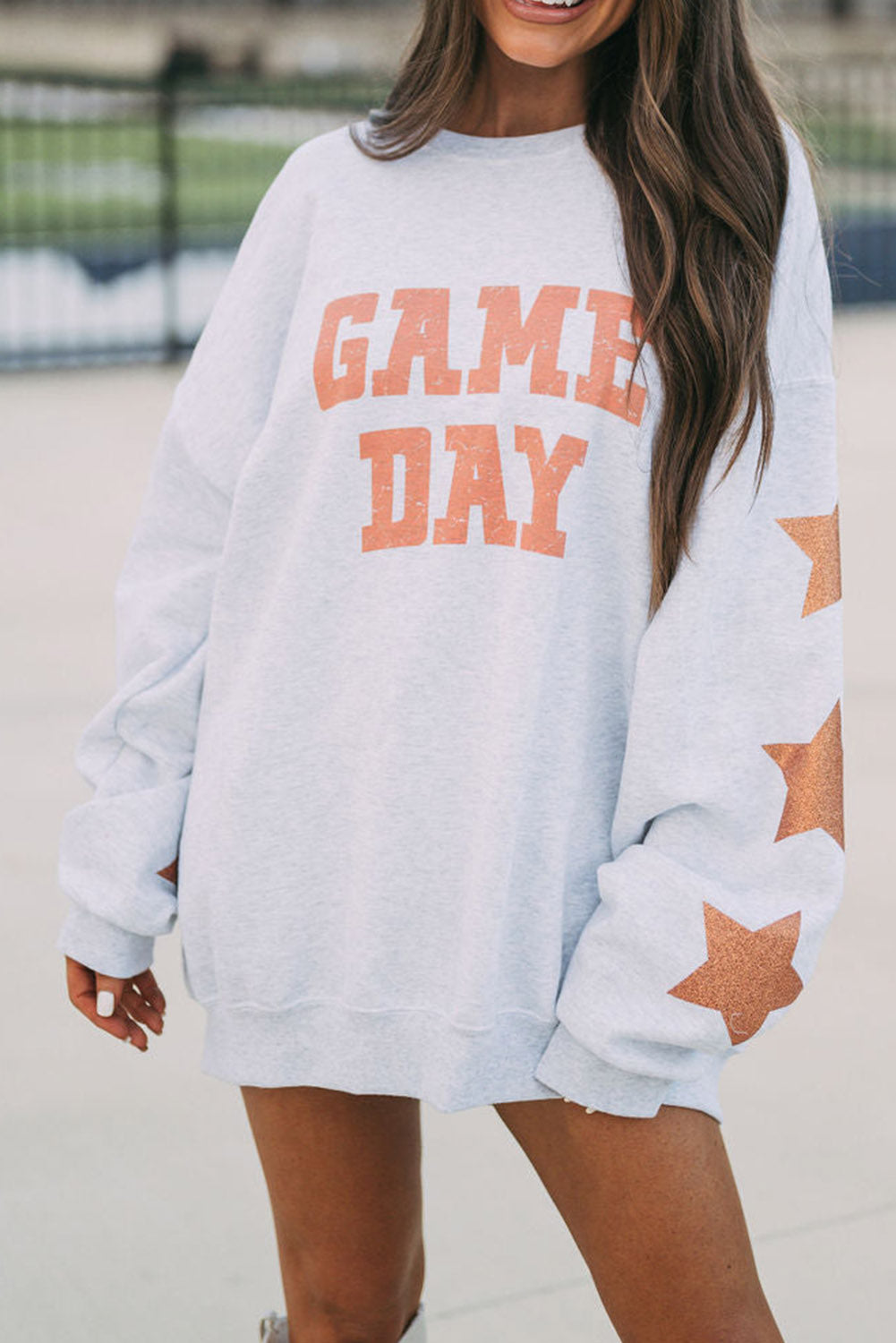 Grapefruit Orange Game Day Graphic Sweatshirt Pre Order Sweatshirts & Hoodies JT's Designer Fashion