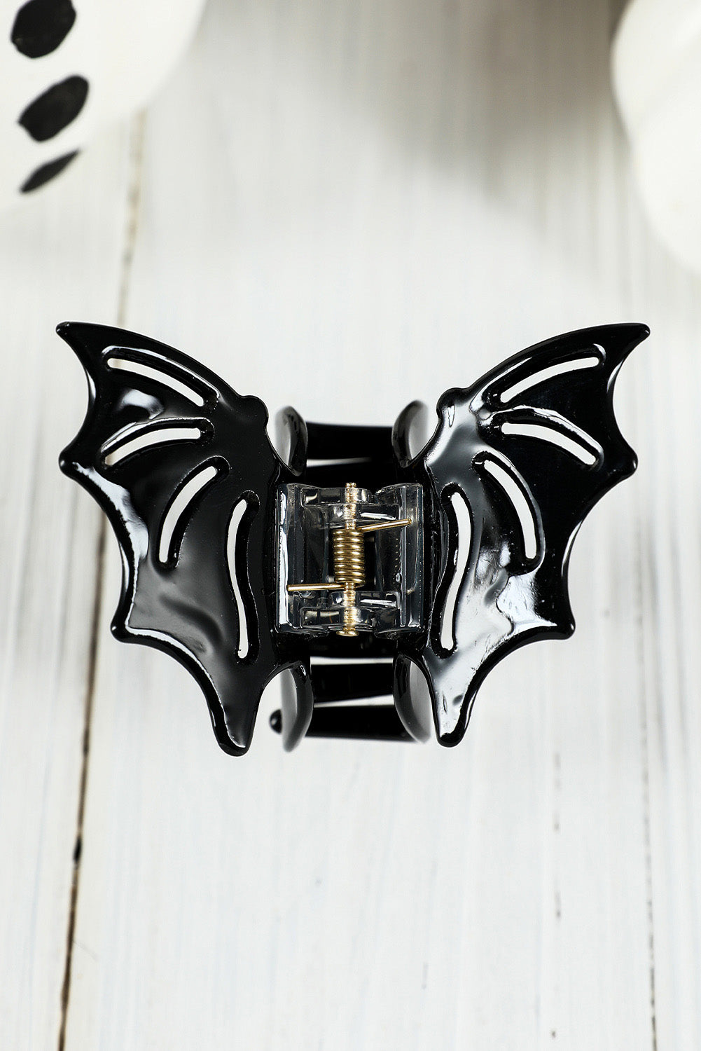 Black Halloween Bat Shape Hair Clip Headwear JT's Designer Fashion