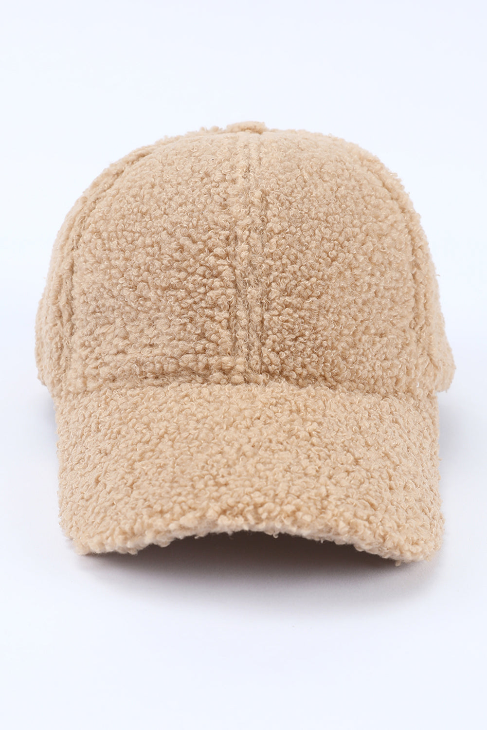 Parchment Sherpa Teddy Baseball Cap Hats & Caps JT's Designer Fashion