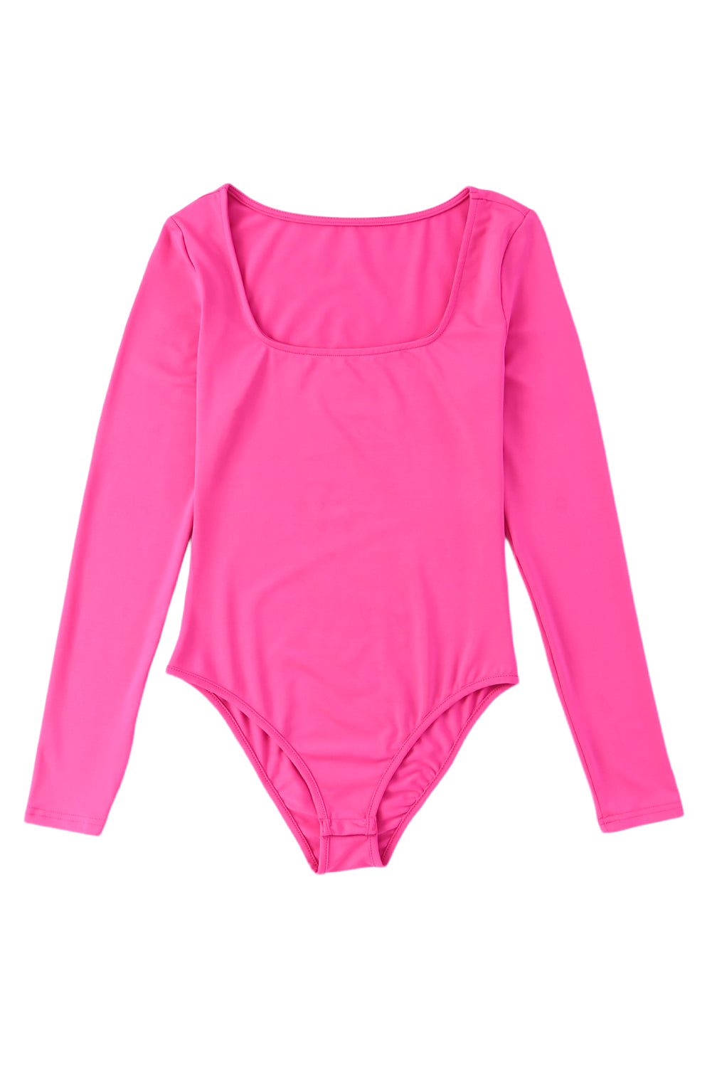 Rose Long Sleeve Square Neck Bodysuit Bodysuits JT's Designer Fashion