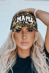 MAMA Embroidered Leopard Baseball Cap Hats & Caps JT's Designer Fashion