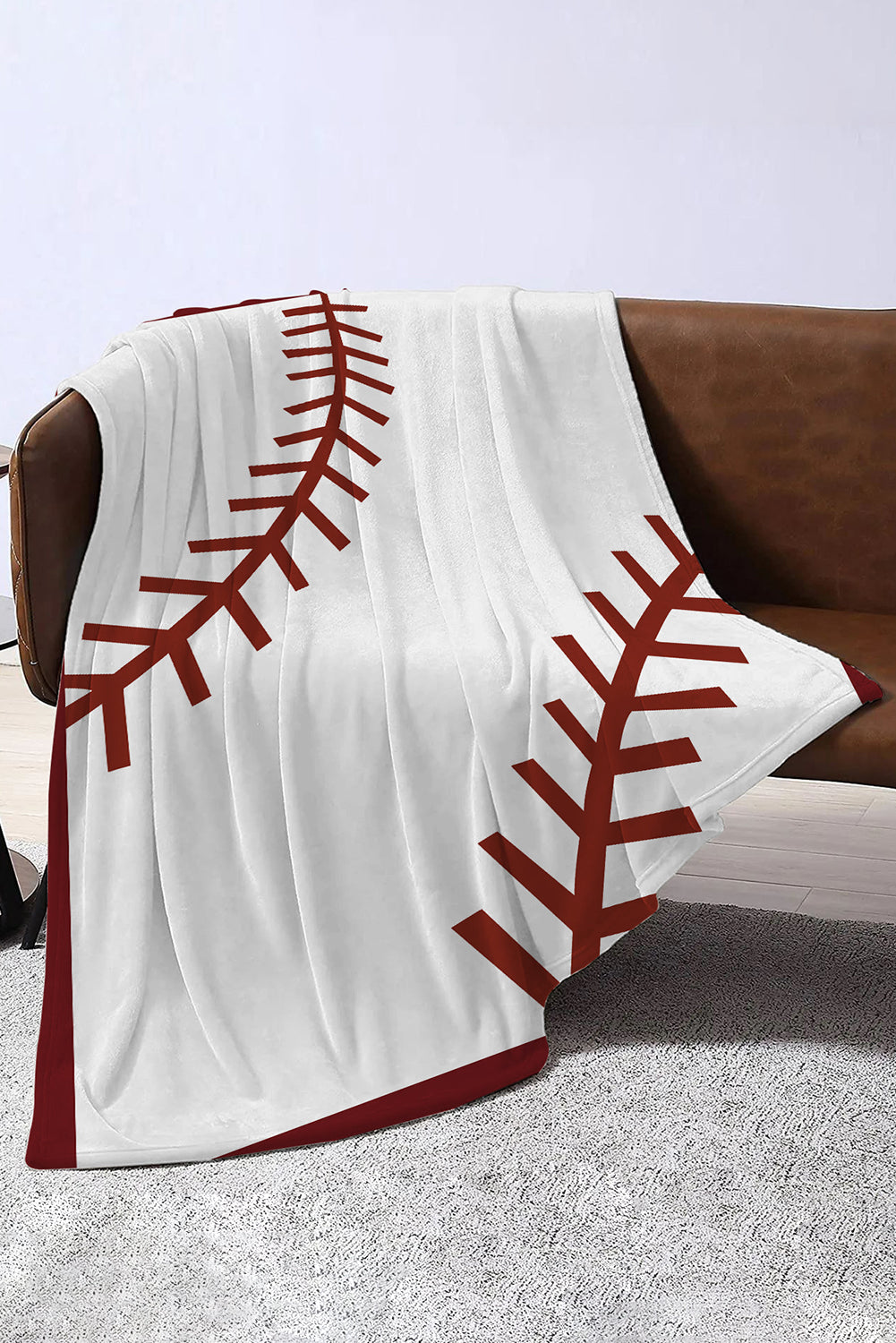 Bright White Ball Game Fashion Fleece Blanket 130*150cm Other Accessories JT's Designer Fashion