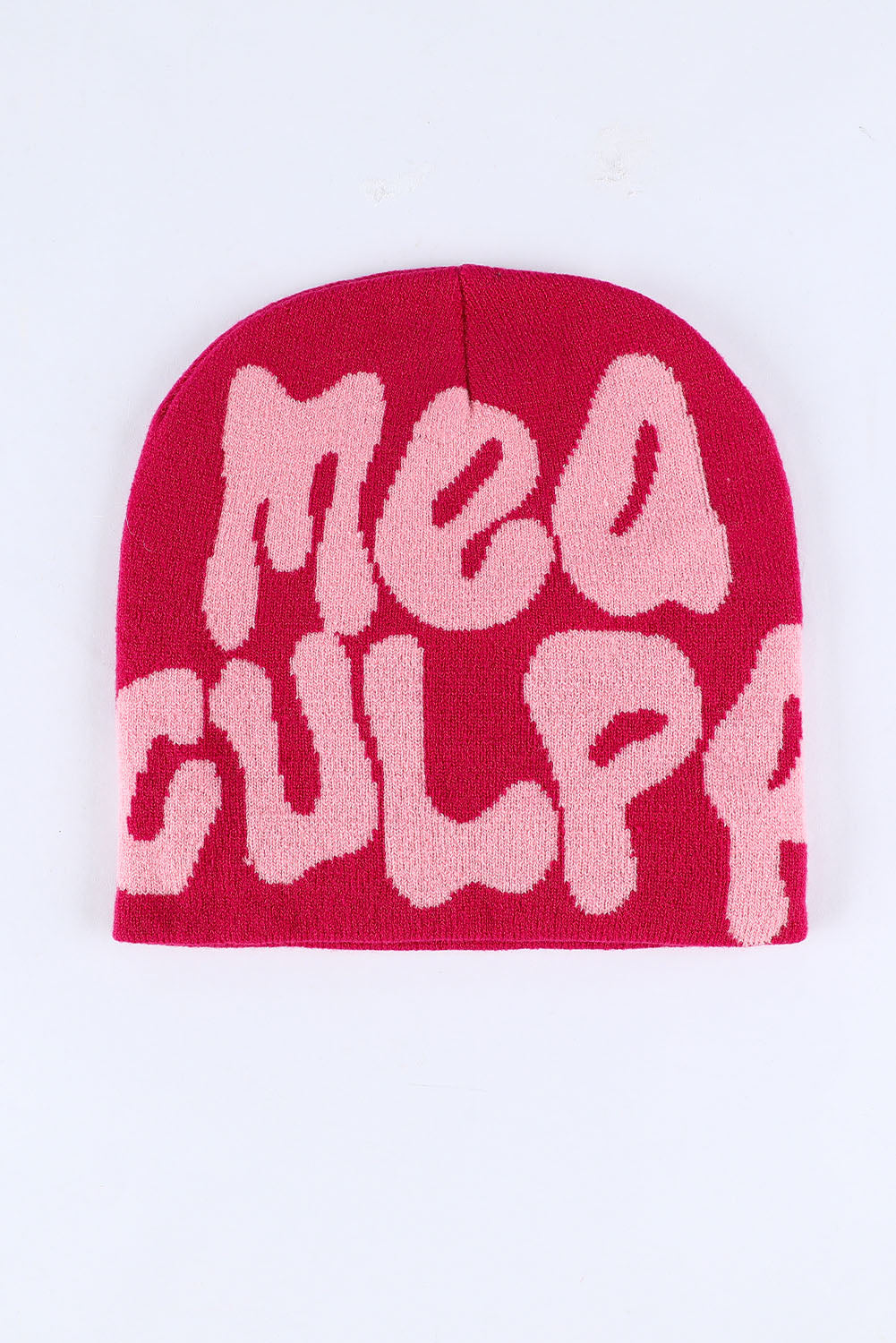 Rose MEA CULPA Alphabet Knit Beanie Hat Hats & Caps JT's Designer Fashion