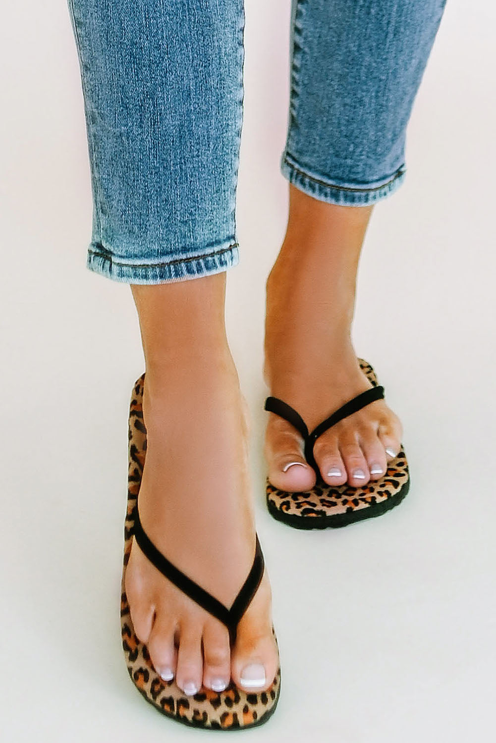 Leopard Print Non-slip Flip Flops Slippers JT's Designer Fashion