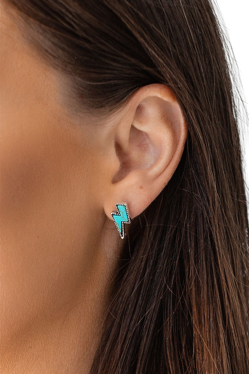 Green Three-piece Turquoise Stud Earrings Set Jewelry JT's Designer Fashion