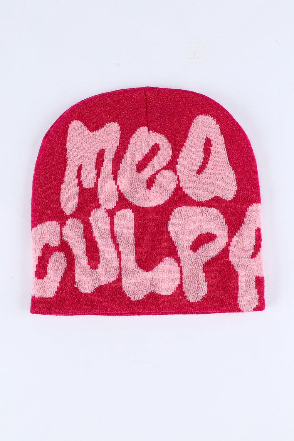 Rose MEA CULPA Alphabet Knit Beanie Hat Hats & Caps JT's Designer Fashion