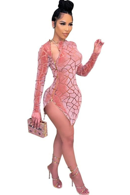 Womens Body Hugging Velvet Mini Dress Mini Dresses JT's Designer Fashion