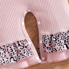 2Pcs Baby Girl Leopard Daddy Romper with Headband Baby JT's Designer Fashion