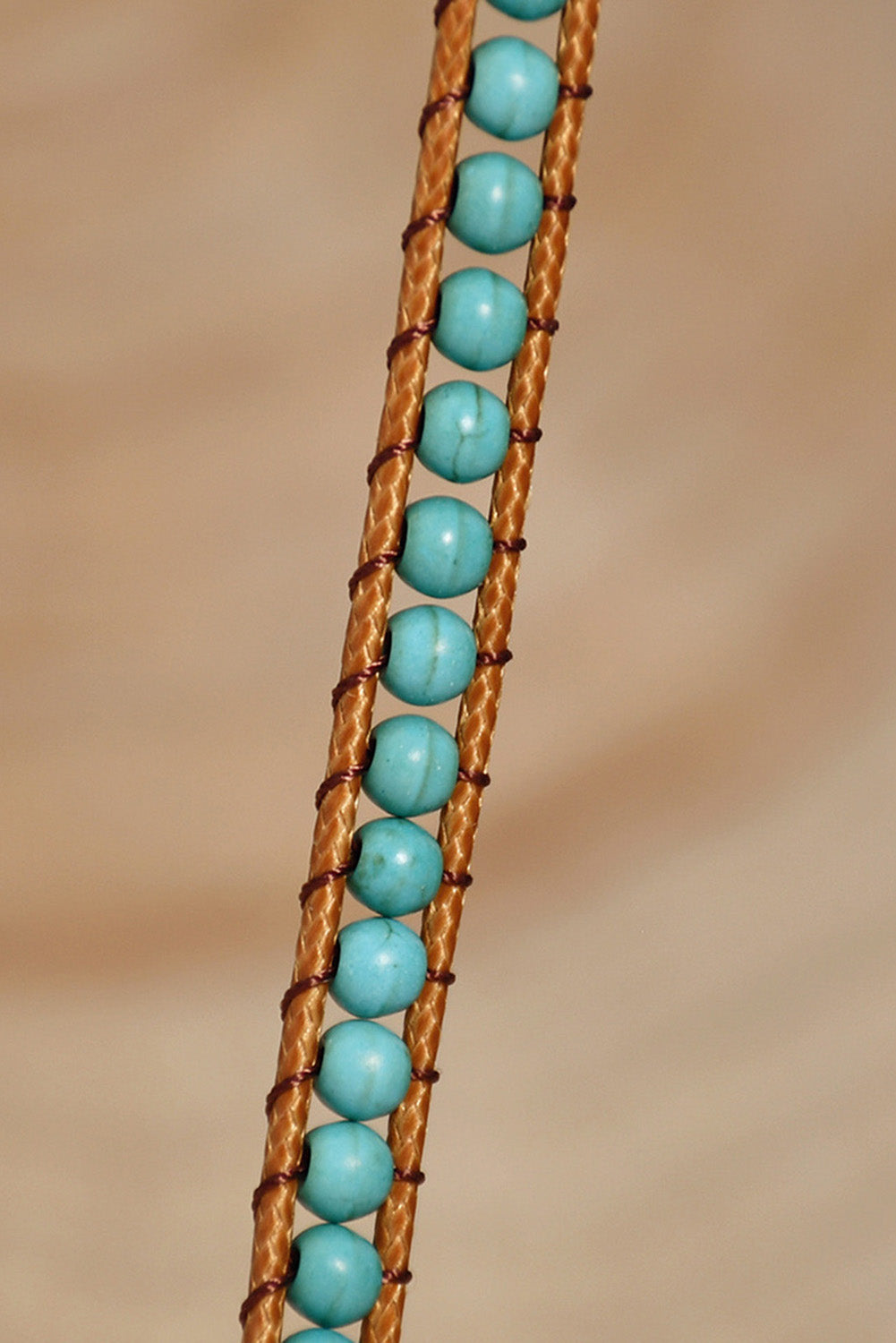 Green Double-Layer Hand-Woven Turquoise Beaded Bracelet Jewelry JT's Designer Fashion