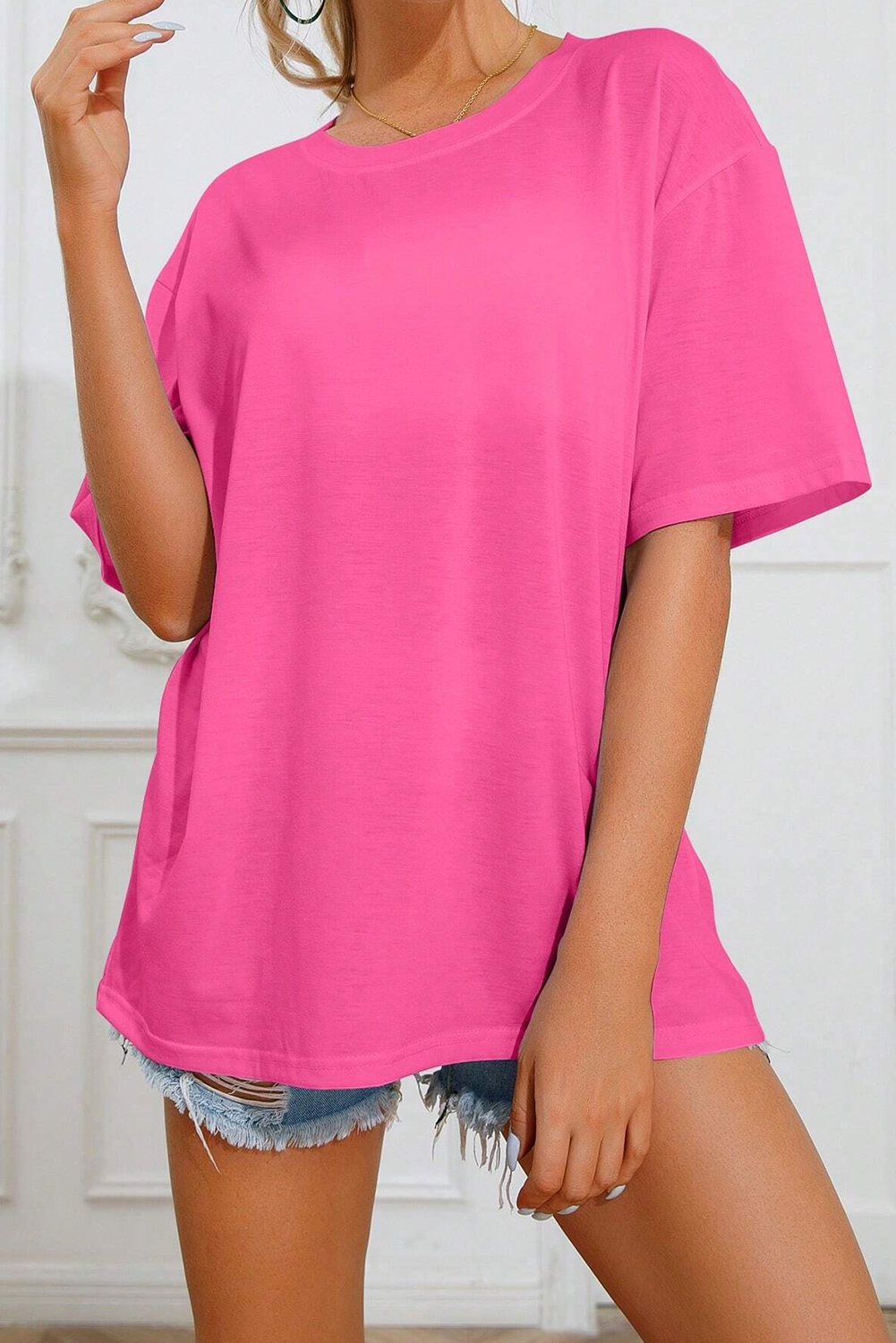 Bright Pink SUNSHINE ON MY MIND Graphic Tee Tops & Tees JT's Designer Fashion