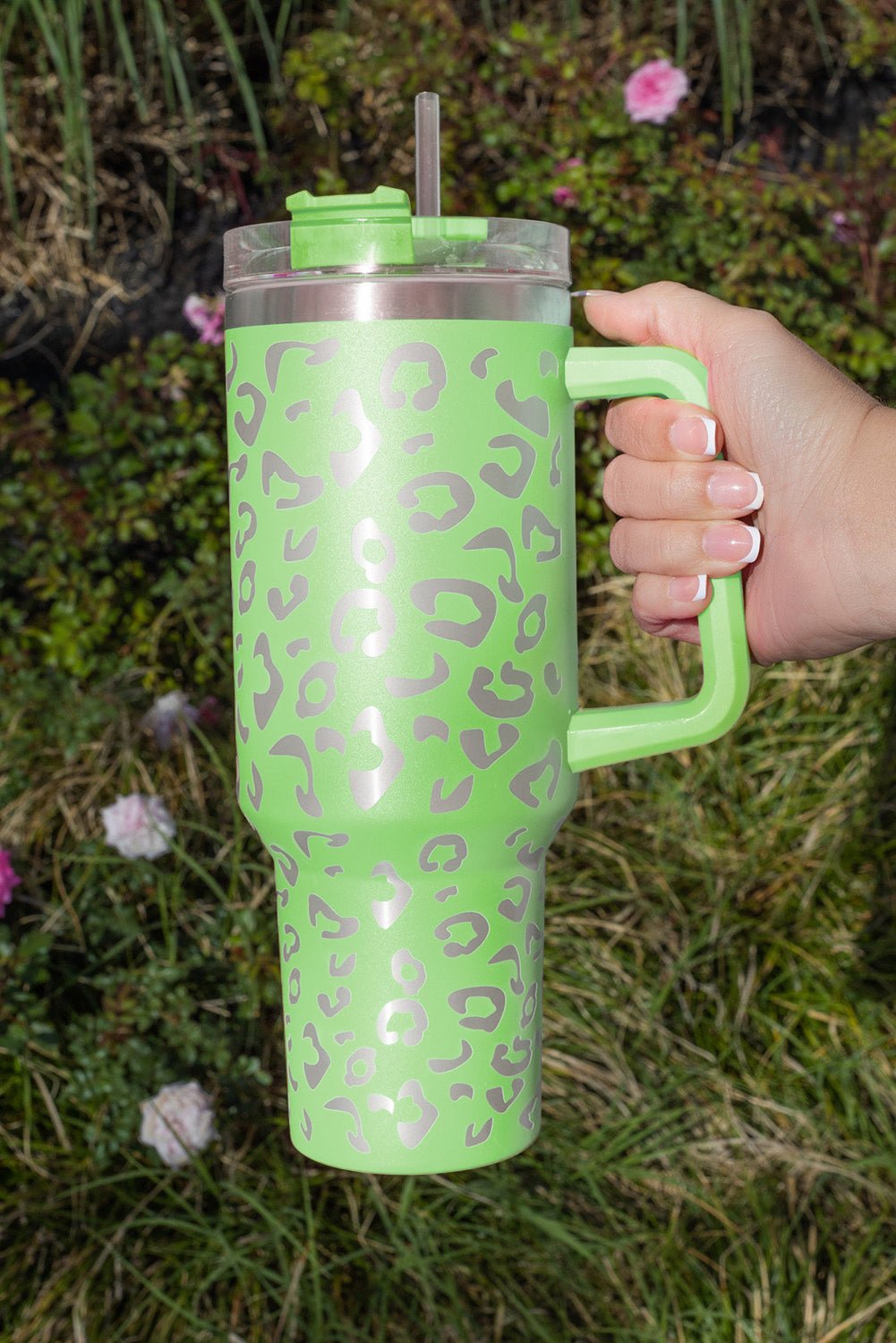 Green Leopard Spotted 304 Stainless Double Insulated Cup 40oz Tumblers JT's Designer Fashion