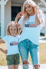 White Family Matching American Flag Babe Printed Kid's Graphic Tee Family T-shirts JT's Designer Fashion