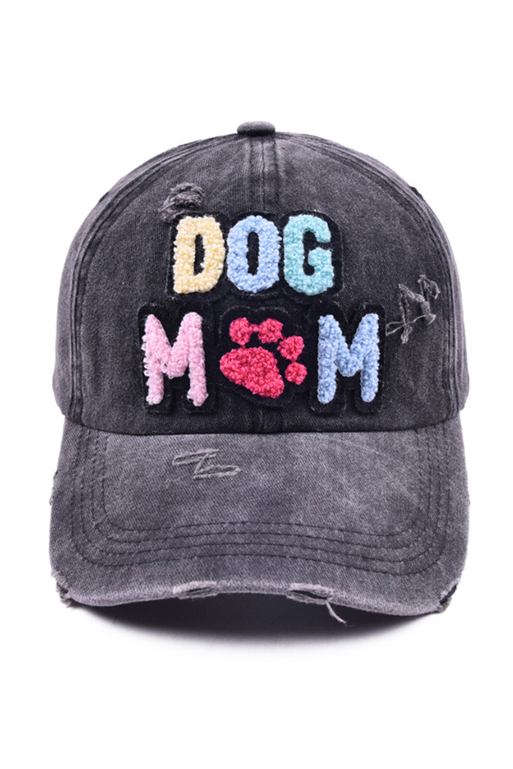 Black DOG MAMA Baseball Cap Hats & Caps JT's Designer Fashion