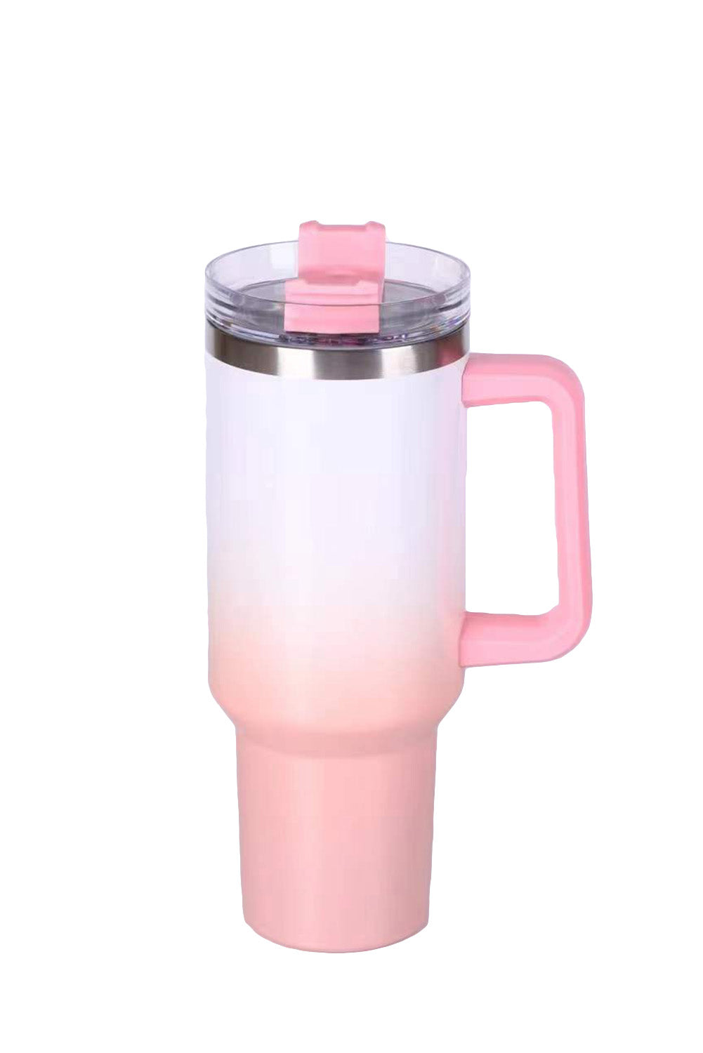 Pink Gradient Color Handled 304 Stainless Steel Vacuum Cup Tumblers JT's Designer Fashion