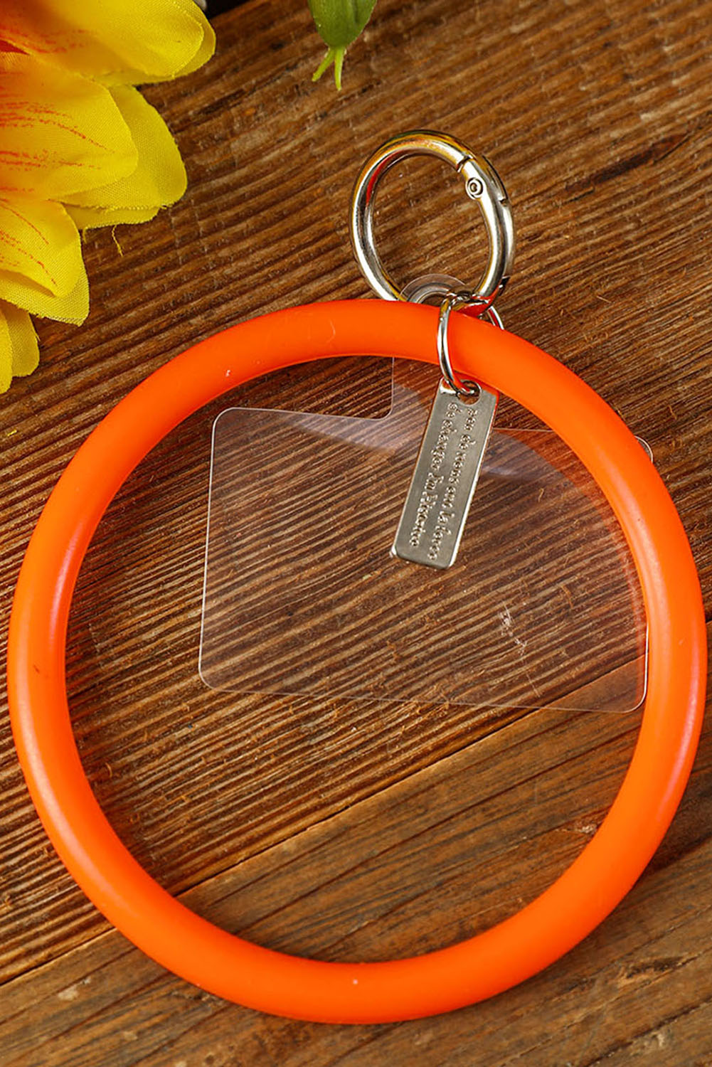 Orange Silicone Bracelet Key Buckle Other Accessories JT's Designer Fashion