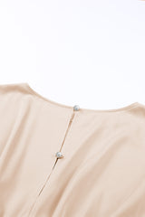 Khaki Sequin Patchwork Drawstring High Waist Romper Jumpsuits & Rompers JT's Designer Fashion