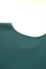 Green Plus Size Puff Sleeve Smocked Tiered Dress Plus Size Dresses JT's Designer Fashion