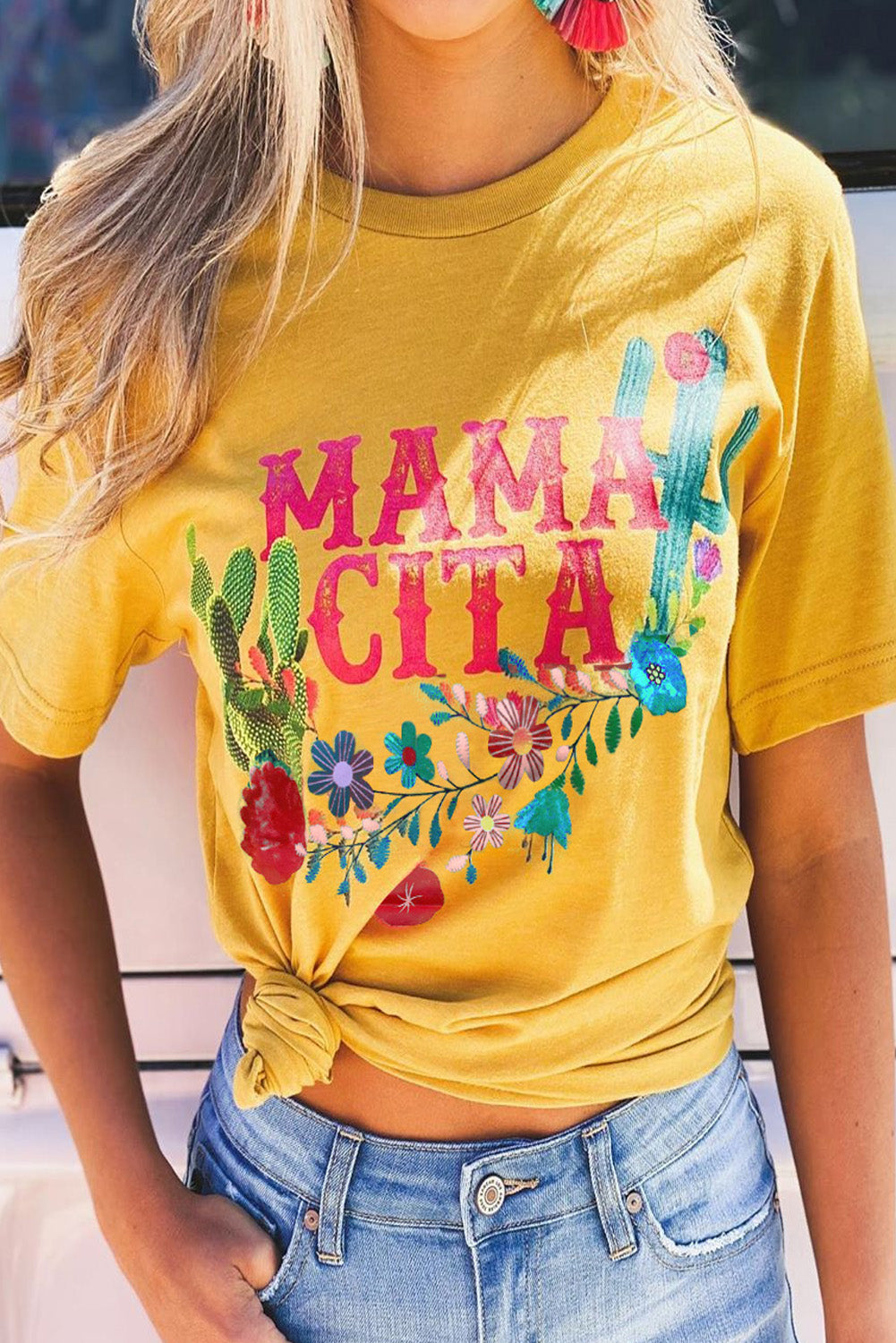 Mamacita with Cactus Tee Tops & Tees JT's Designer Fashion