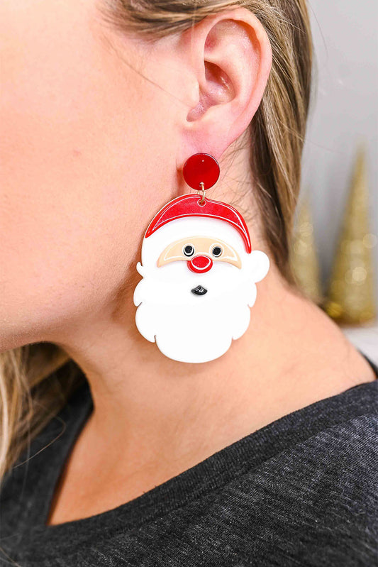 Red Christmas Santa Claus Drop Earrings Jewelry JT's Designer Fashion