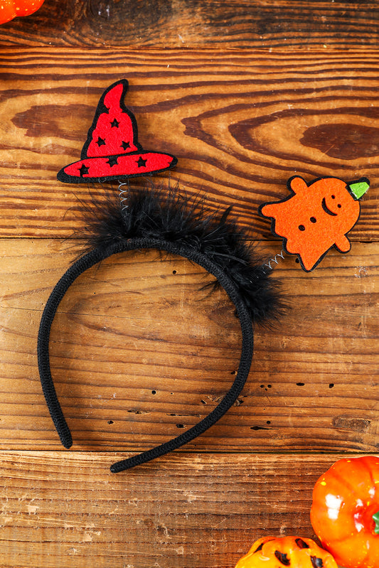 Halloween Witch Hat Plush Decor Hairband Headwear JT's Designer Fashion