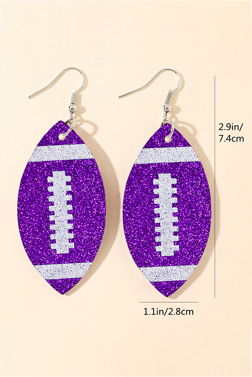 Kyoho Grape Sequin Rugby Drop Earrings Jewelry JT's Designer Fashion