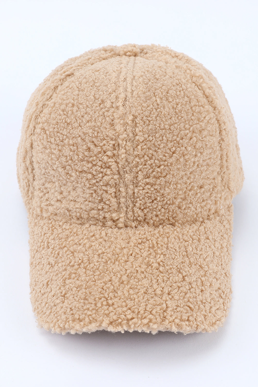 Parchment Sherpa Teddy Baseball Cap Hats & Caps JT's Designer Fashion