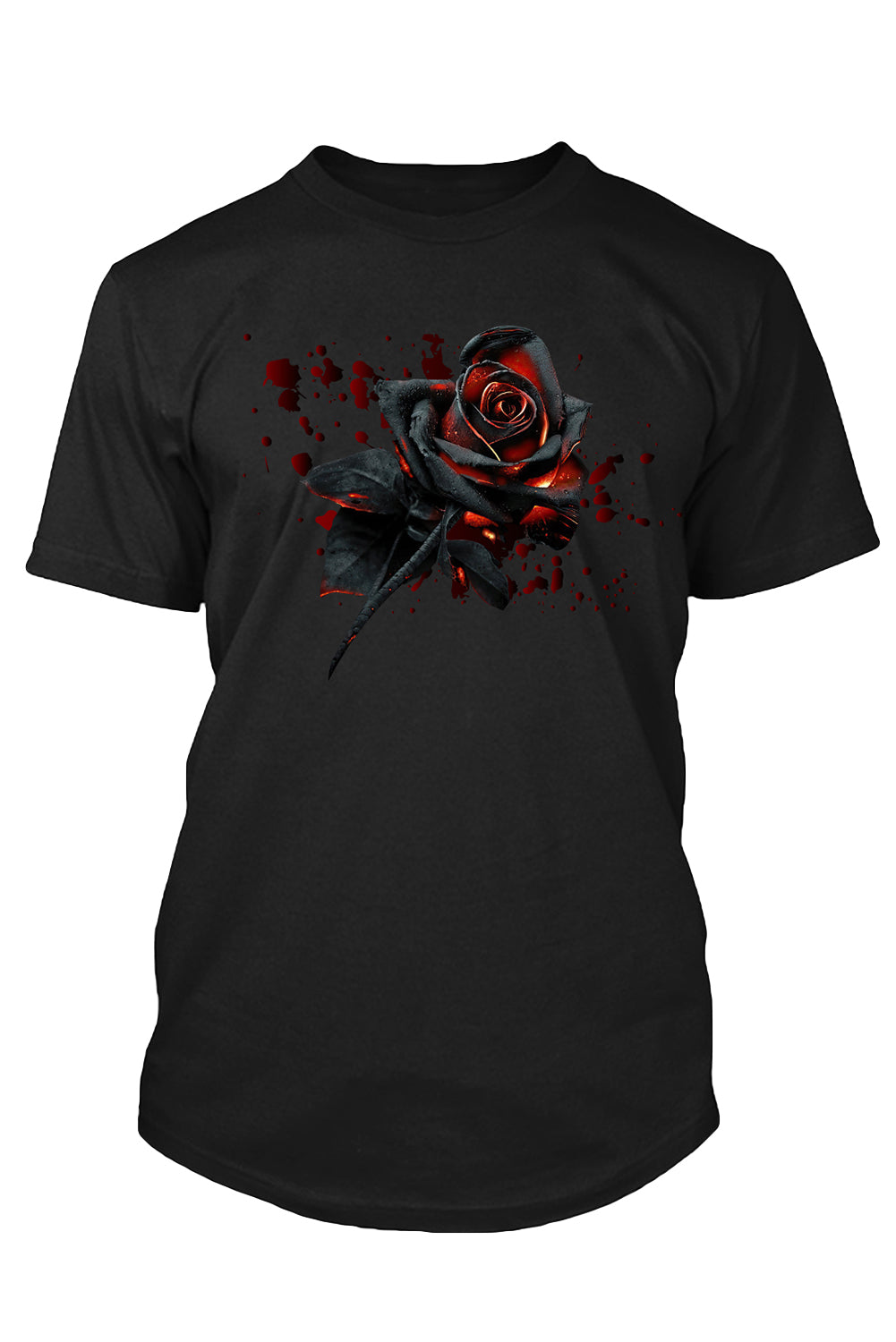 Bloody Black Rose Graphic Mens T Shirt Men's Tops JT's Designer Fashion