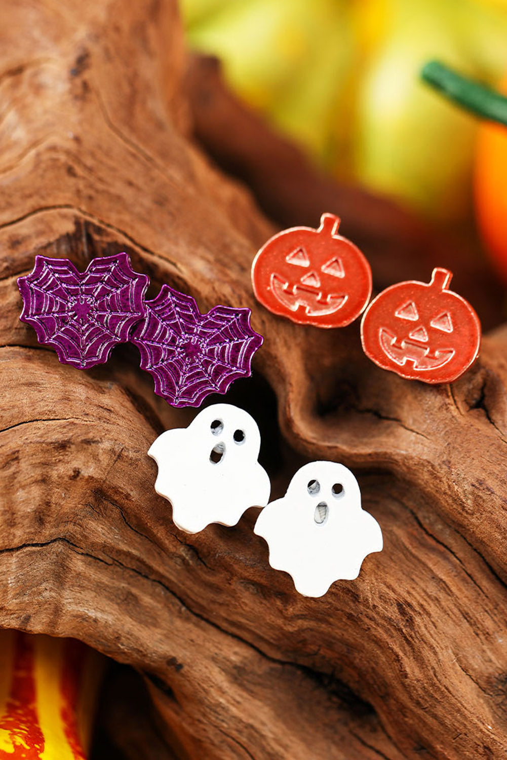 Multicolour Halloween Ornament Stud Earrings Jewelry JT's Designer Fashion