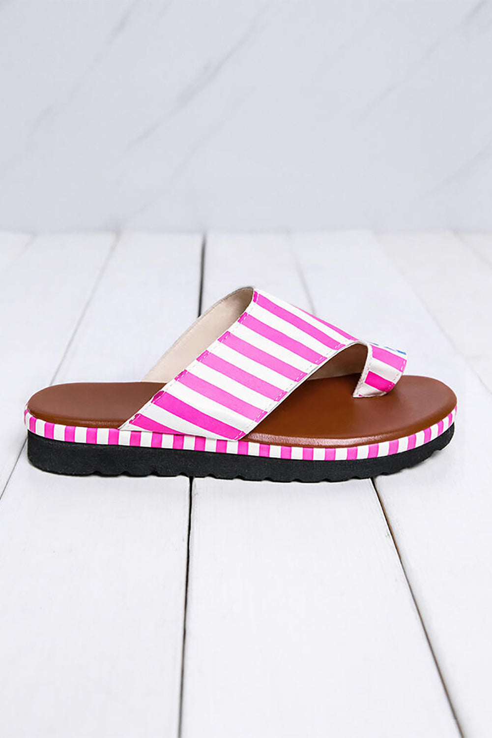 Multicolor Flag Print Flip Flop Sandals Slippers JT's Designer Fashion