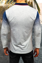 Gray Gradient Men's Polo Shirt Men's Tops JT's Designer Fashion