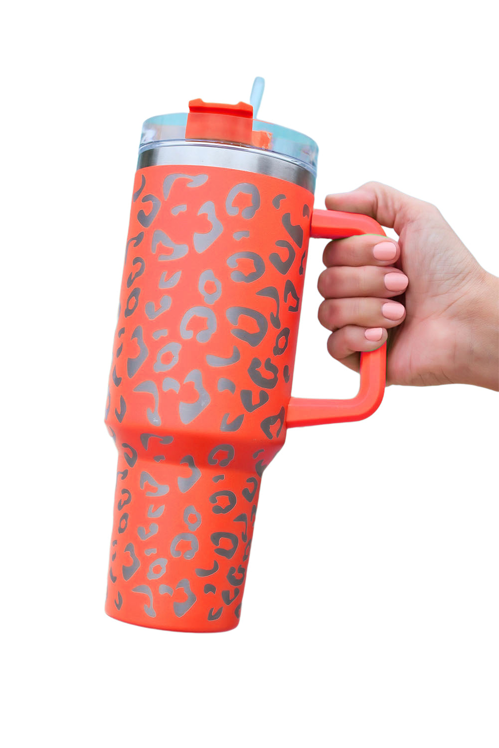 Orange Leopard Spotted 304 Stainless Double Insulated Cup 40oz Tumblers JT's Designer Fashion